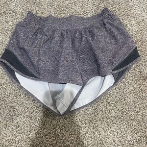 Heather Gray Lululemon hotty hot shorts